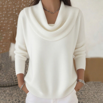 Louise – Cowl Neck Knit Sweater