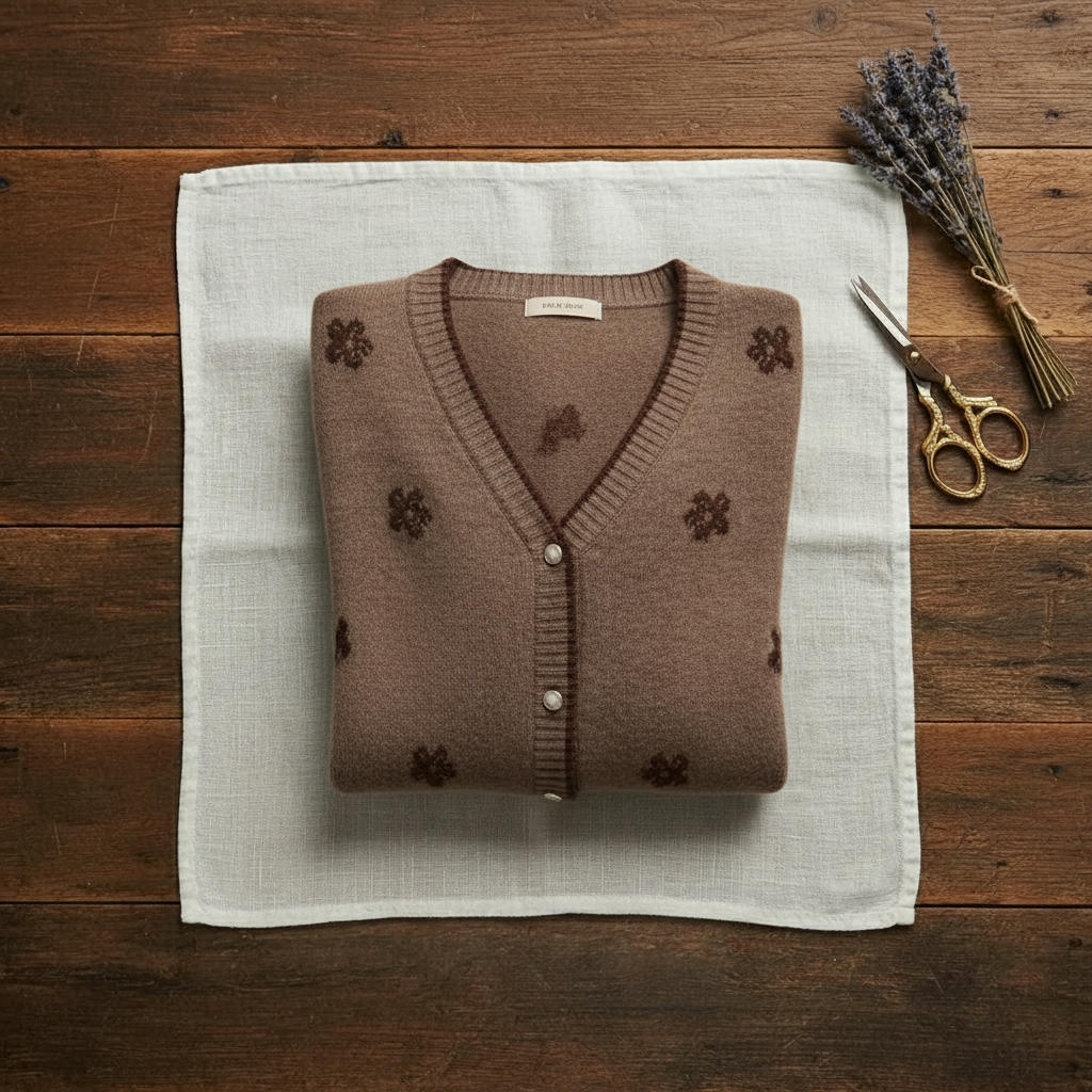 Rosa – Floral Embroidered V-Neck Cardigan