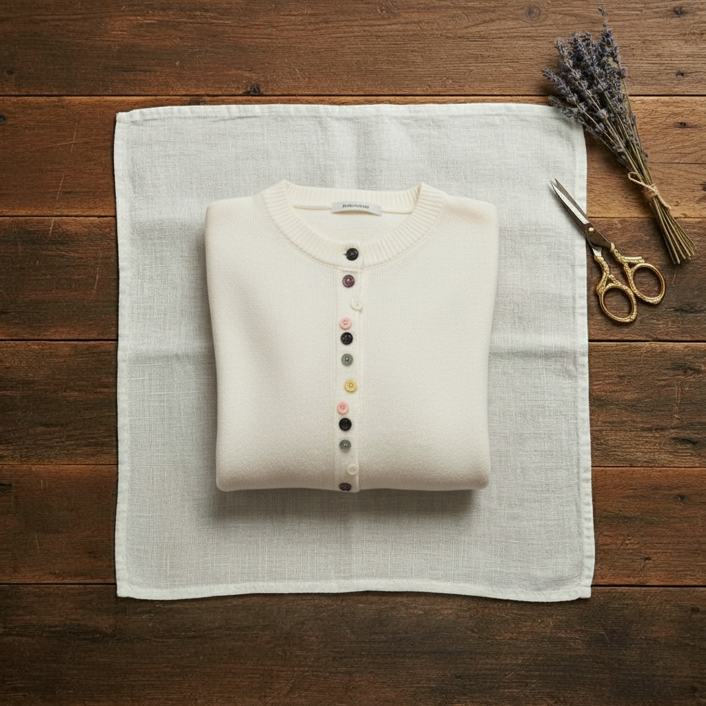 Vernice – Knit Cardigan with Multicolor Buttons