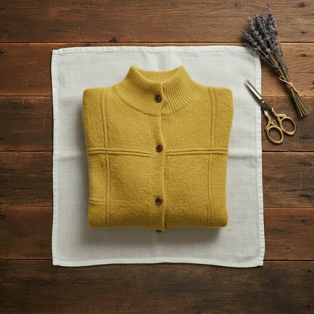 Jacqueline – Mock Neck Button-Up Knit Cardigan
