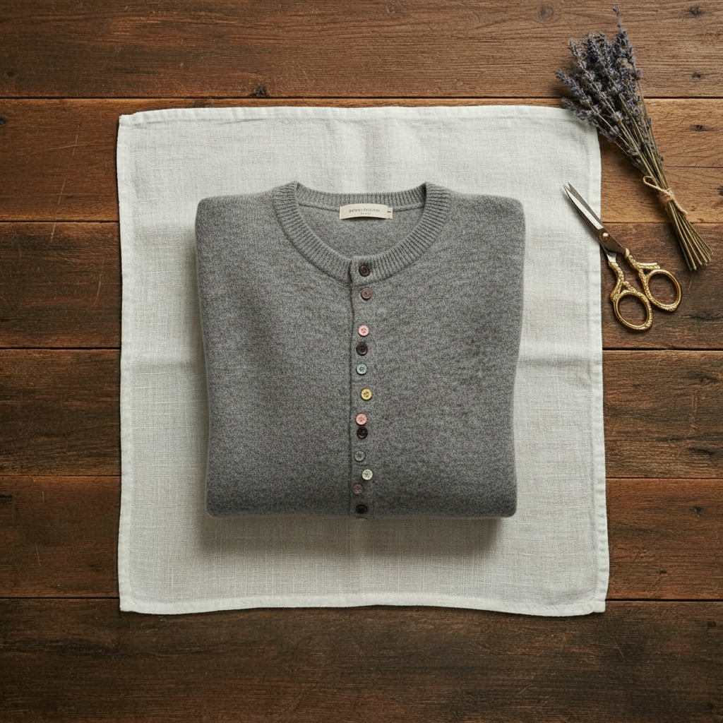 Vernice – Knit Cardigan with Multicolor Buttons