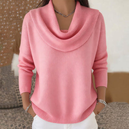 Louise – Cowl Neck Knit Sweater