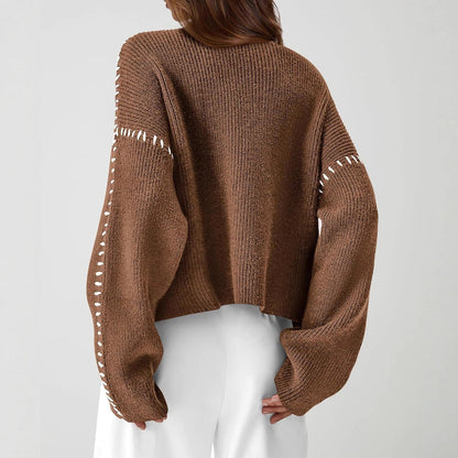Delilah – Oversized Ribbed Knit Sweater