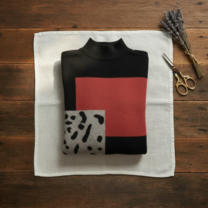 Patricia – Color-Block Knit Sweater