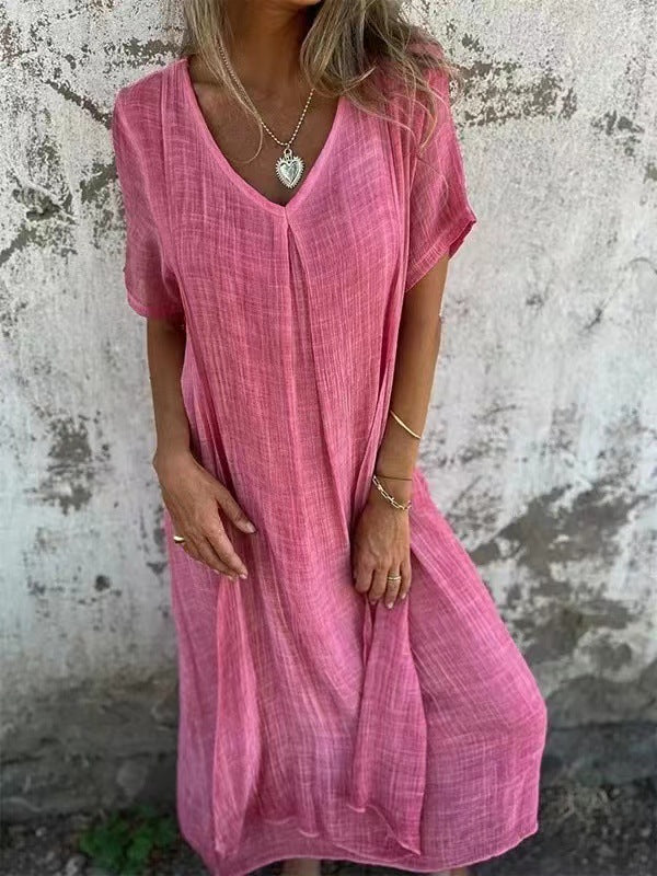 Sheba | Loose V-Neck Dress