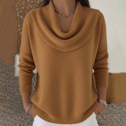 Louise – Cowl Neck Knit Sweater