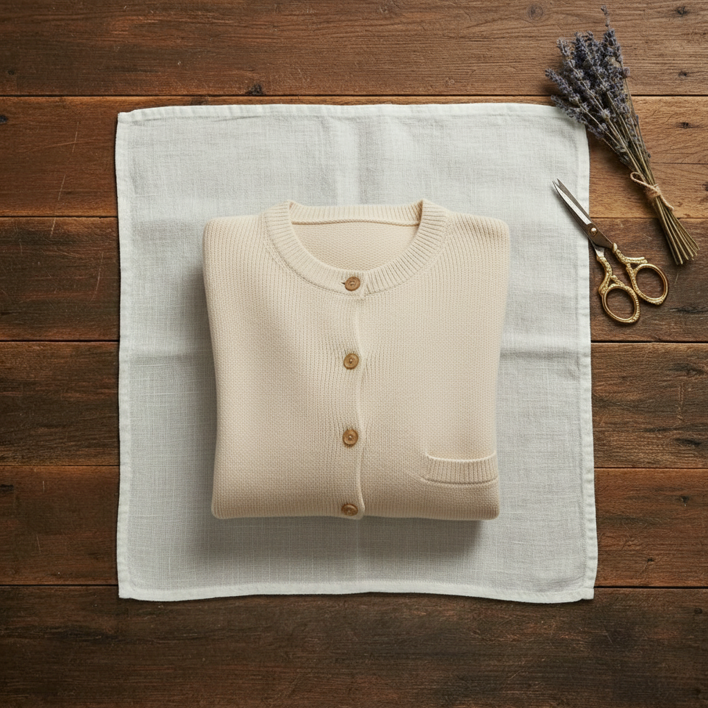 Beverly – Crew Neck Button-Up Knit Cardigan