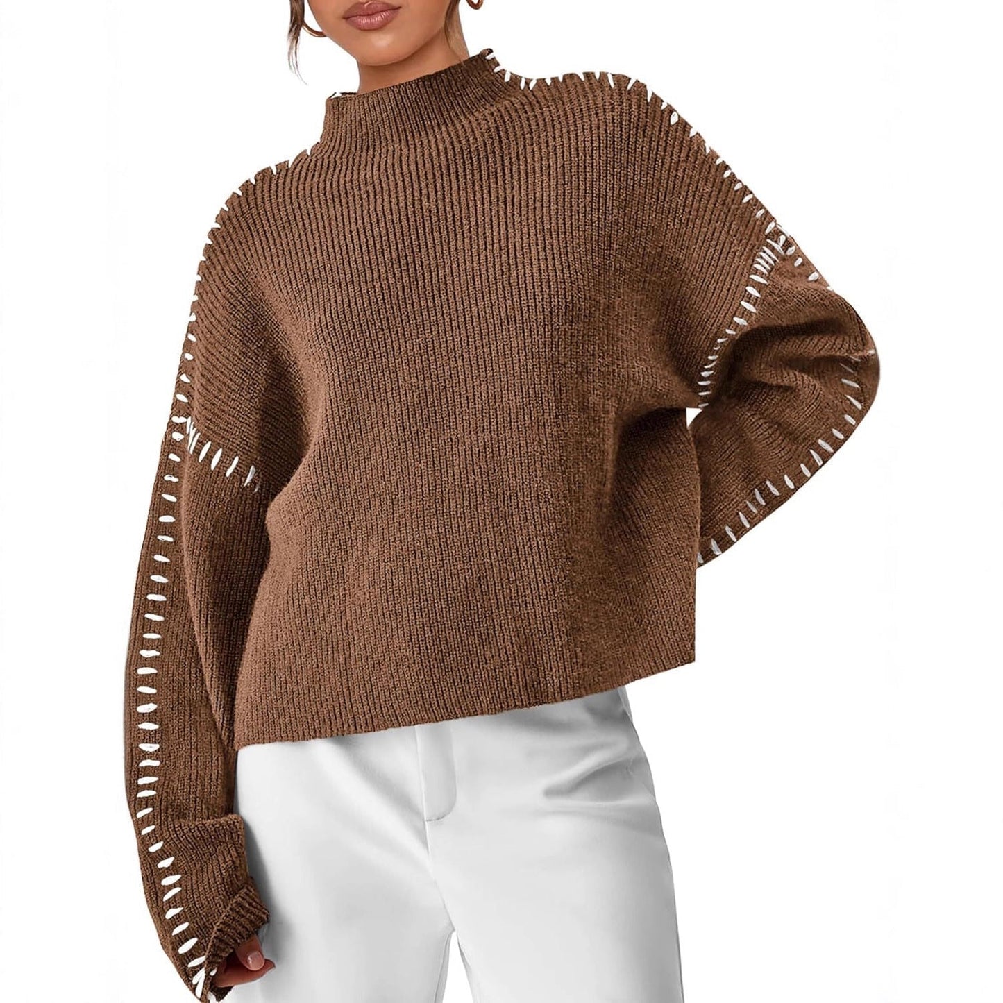 Delilah – Oversized Ribbed Knit Sweater