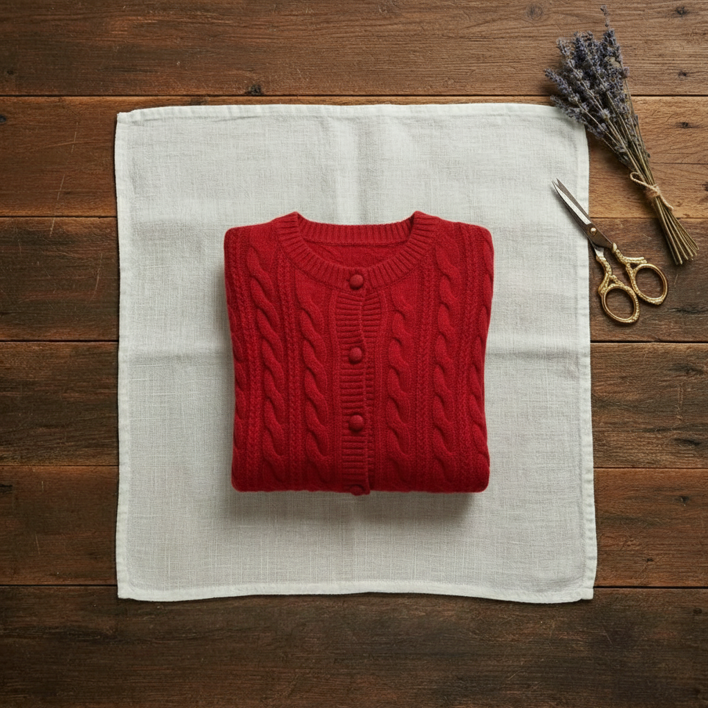 Marcella – Cable Knit Button-Front Cardigan