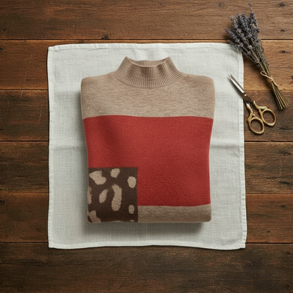 Patricia – Color-Block Knit Sweater