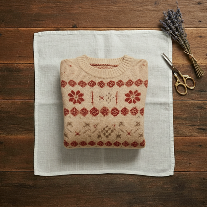 Sabrina – Fair Isle Knit Crew Neck Sweater