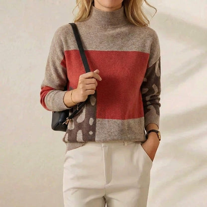 Patricia – Color-Block Knit Sweater