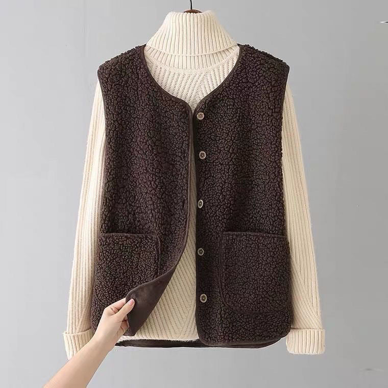 Josephine – Sleeveless Button-Front Vest