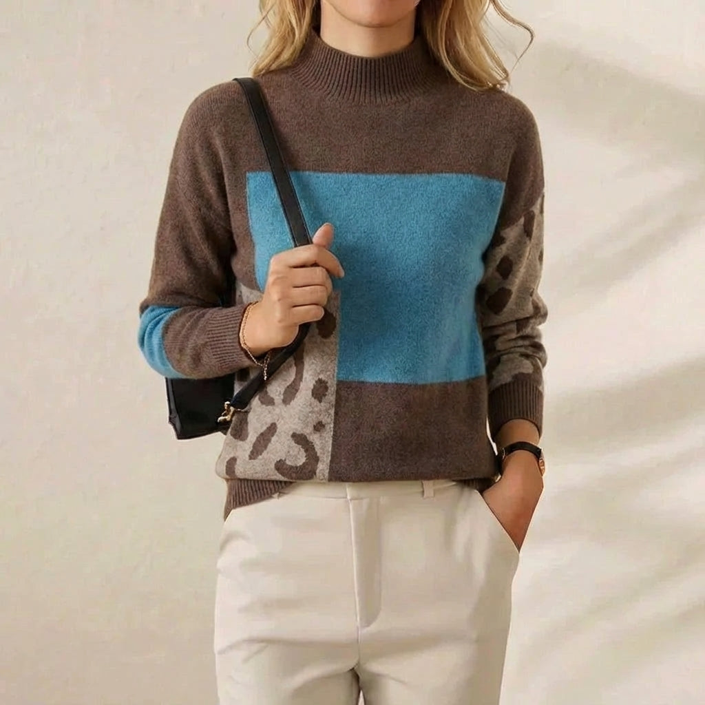 Patricia – Color-Block Knit Sweater
