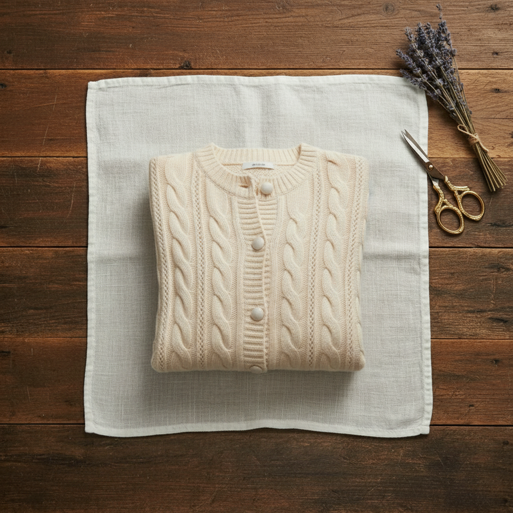 Marcella – Cable Knit Button-Front Cardigan
