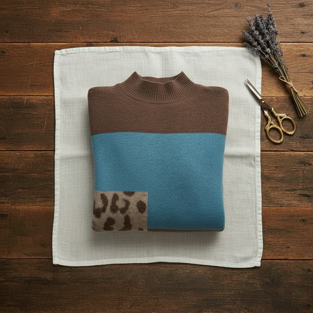 Patricia – Color-Block Knit Sweater