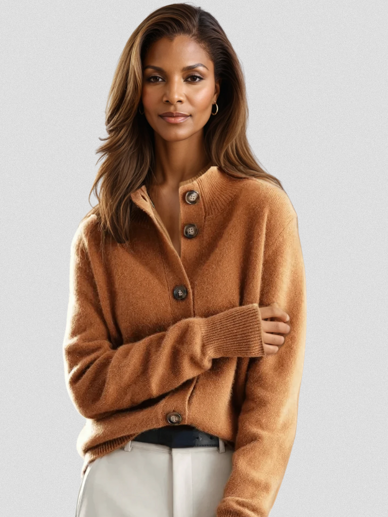 Tabatha – Button-Front Knit Cardigan
