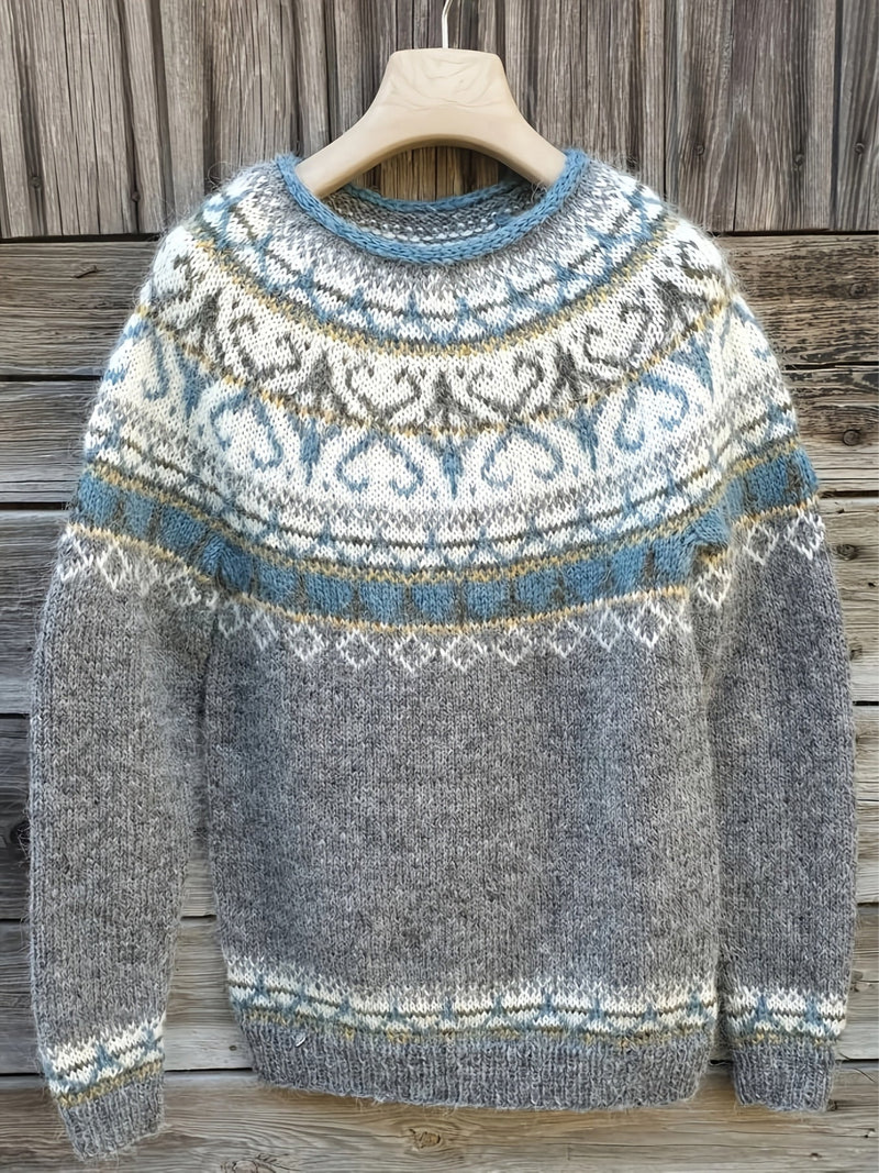 Stella – Nordic Fair Isle Yoke Sweater