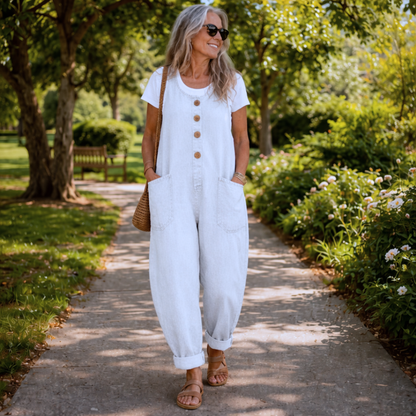 Tammy – Relaxed Denim-Look Overalls