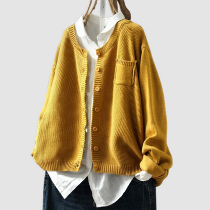 Bernice – Cozy Knit Button-Up Cardigan