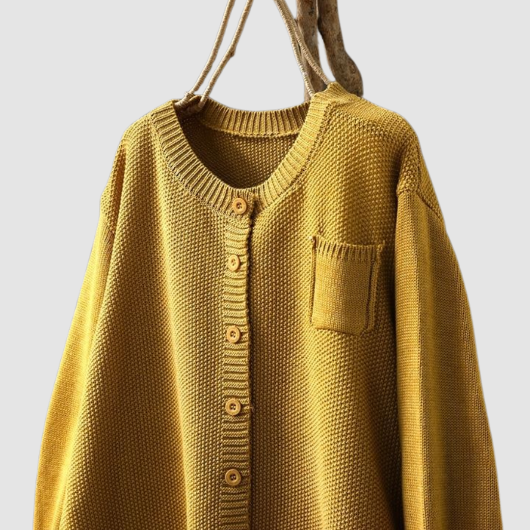 Bernice – Cozy Knit Button-Up Cardigan
