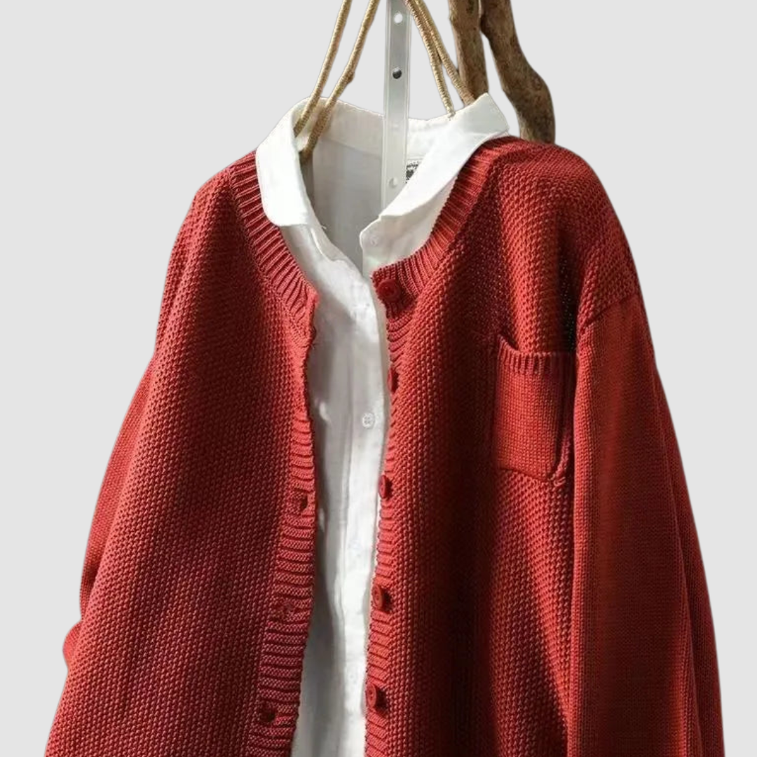 Bernice – Cozy Knit Button-Up Cardigan