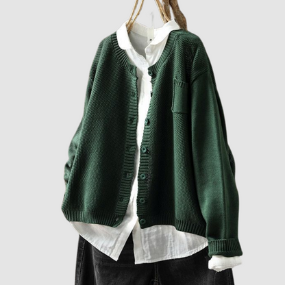 Bernice – Cozy Knit Button-Up Cardigan