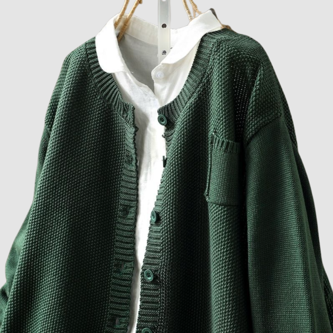 Bernice – Cozy Knit Button-Up Cardigan