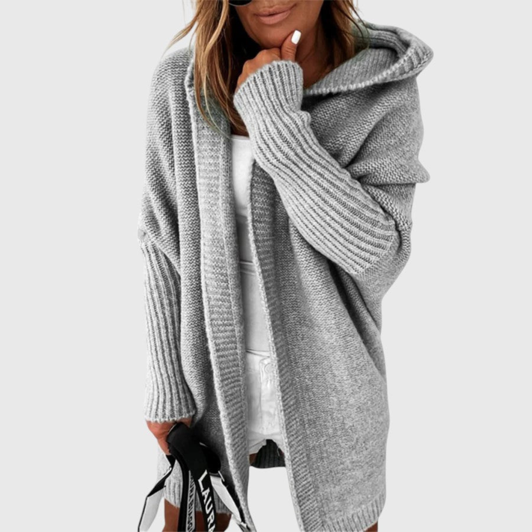 Elvira – Hooded Knit Longline Cardigan