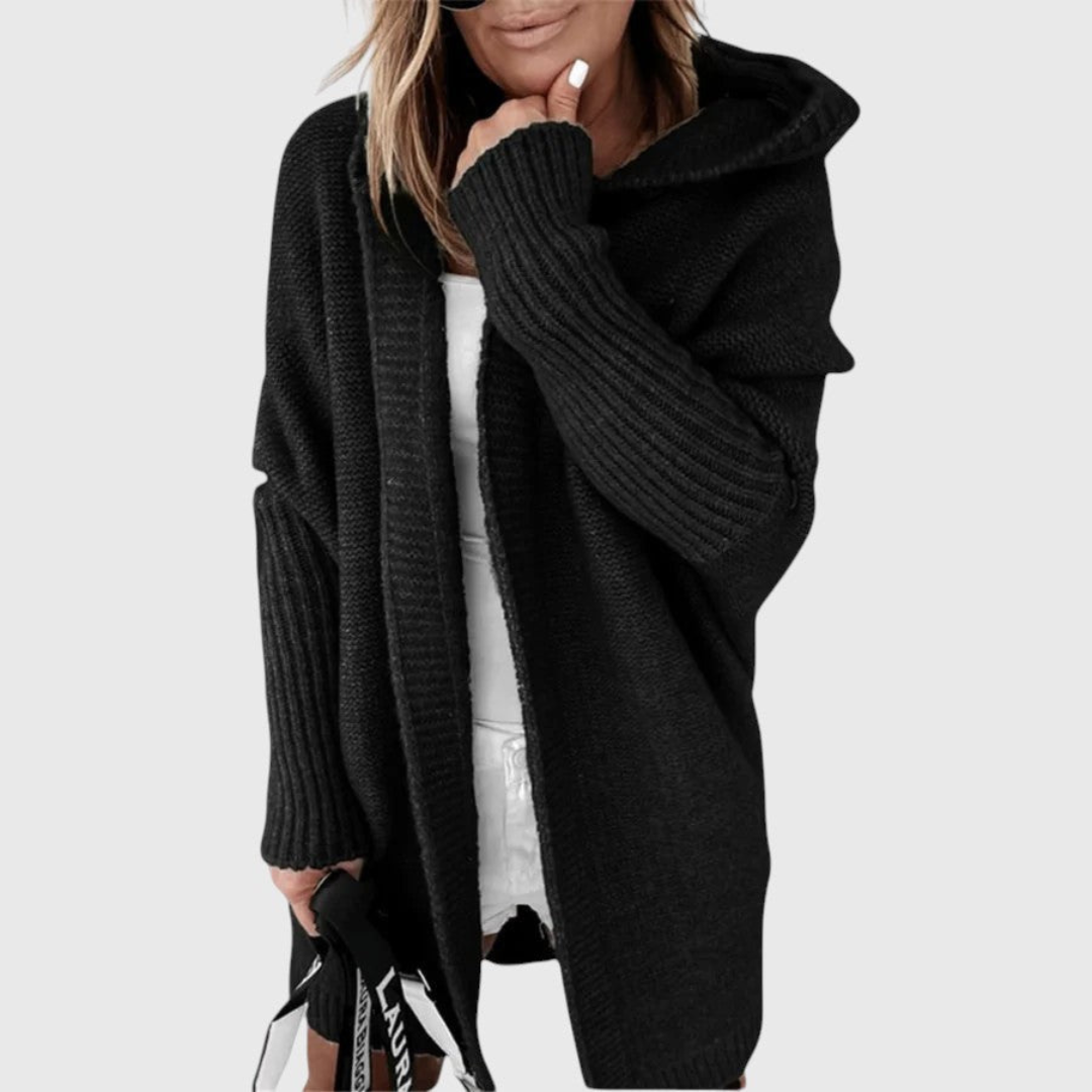 Elvira – Hooded Knit Longline Cardigan