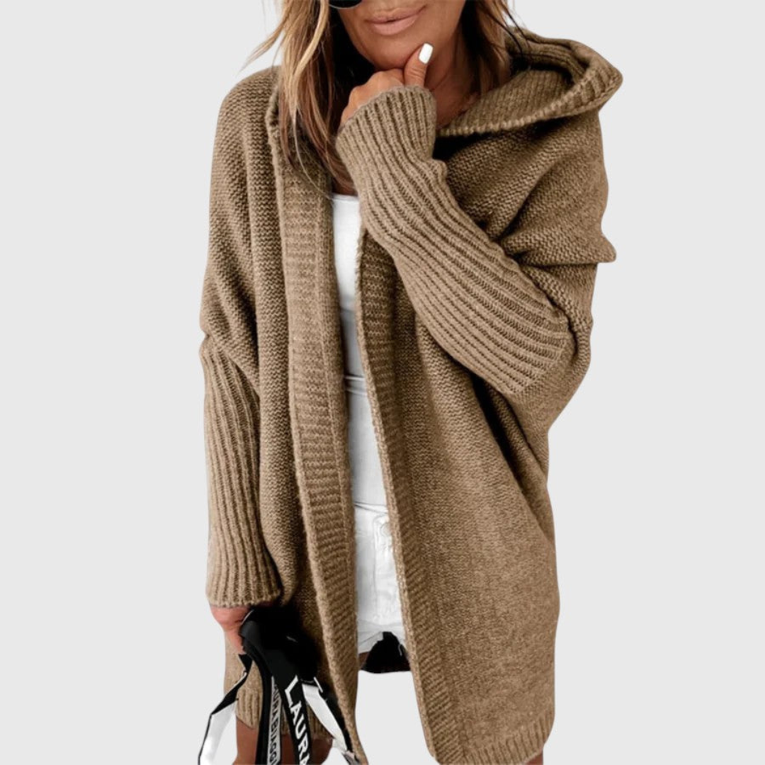 Elvira – Hooded Knit Longline Cardigan