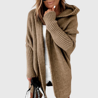 Elvira – Hooded Knit Longline Cardigan