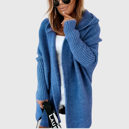 Elvira – Hooded Knit Longline Cardigan
