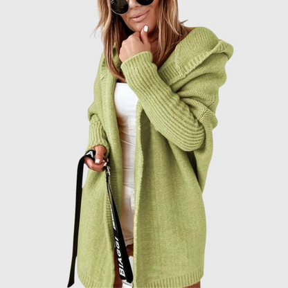 Elvira – Hooded Knit Longline Cardigan
