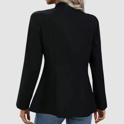 Laura – Double-Breasted Military Button Blazer