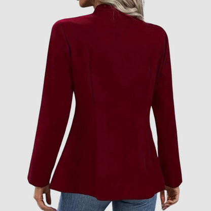 Laura – Double-Breasted Military Button Blazer