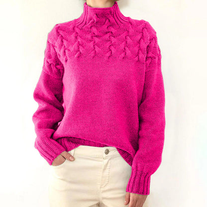 Leah – Cable Knit Turtleneck Sweater