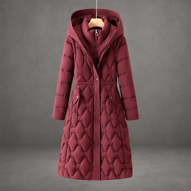 Pearline – Longline Hooded Quilted Coat