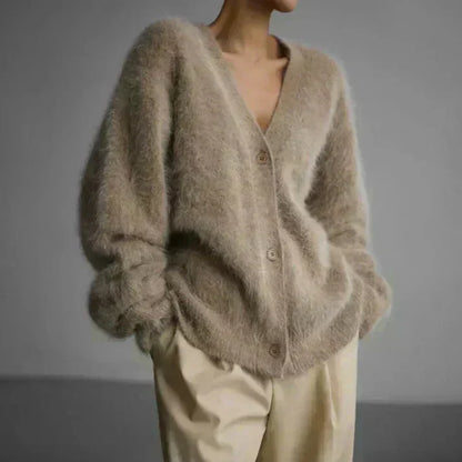 Margarita – Fluffy Oversized Button-Up Cardigan