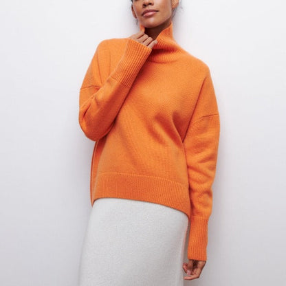 Lillian – Oversized Turtleneck Knit Sweater