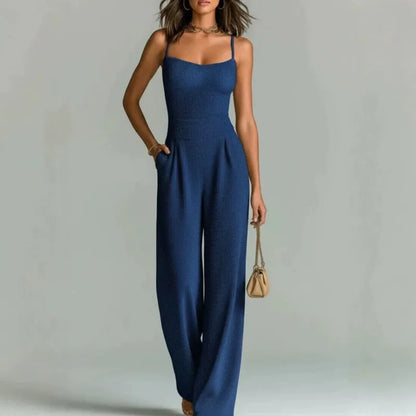Regina – Wide-Leg Spaghetti Strap Jumpsuit