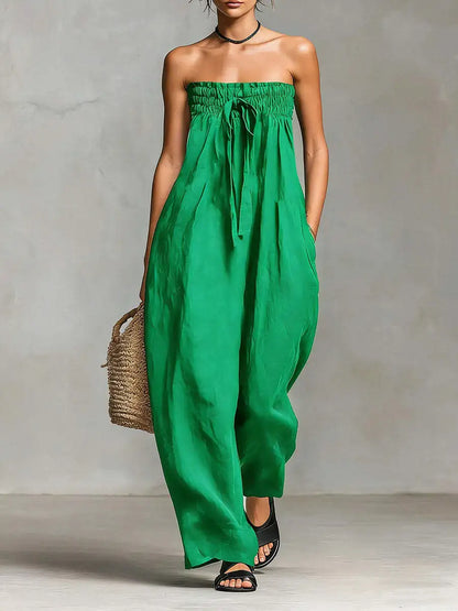 Jennifer – Strapless Wide-Leg Jumpsuit