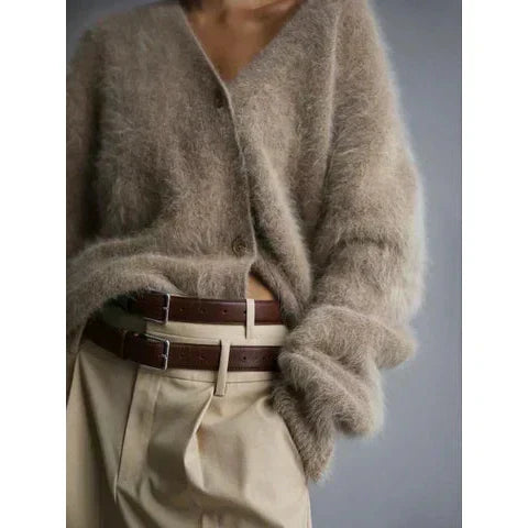 Margarita – Fluffy Oversized Button-Up Cardigan