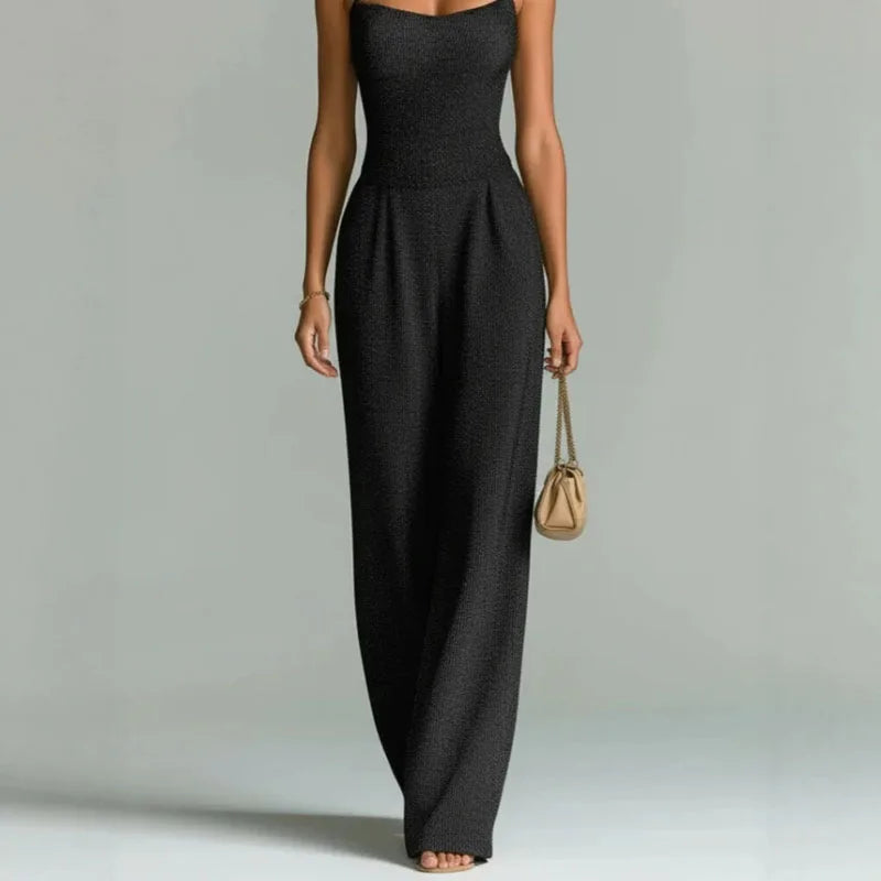 Regina – Wide-Leg Spaghetti Strap Jumpsuit