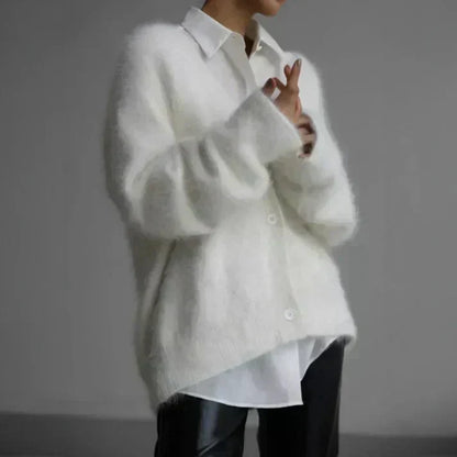 Margarita – Fluffy Oversized Button-Up Cardigan