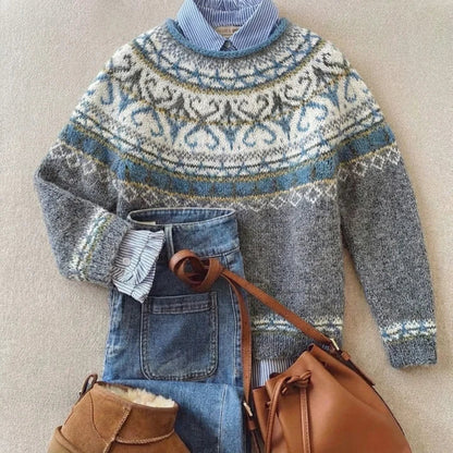 Alma – Fair Isle Knit Sweater