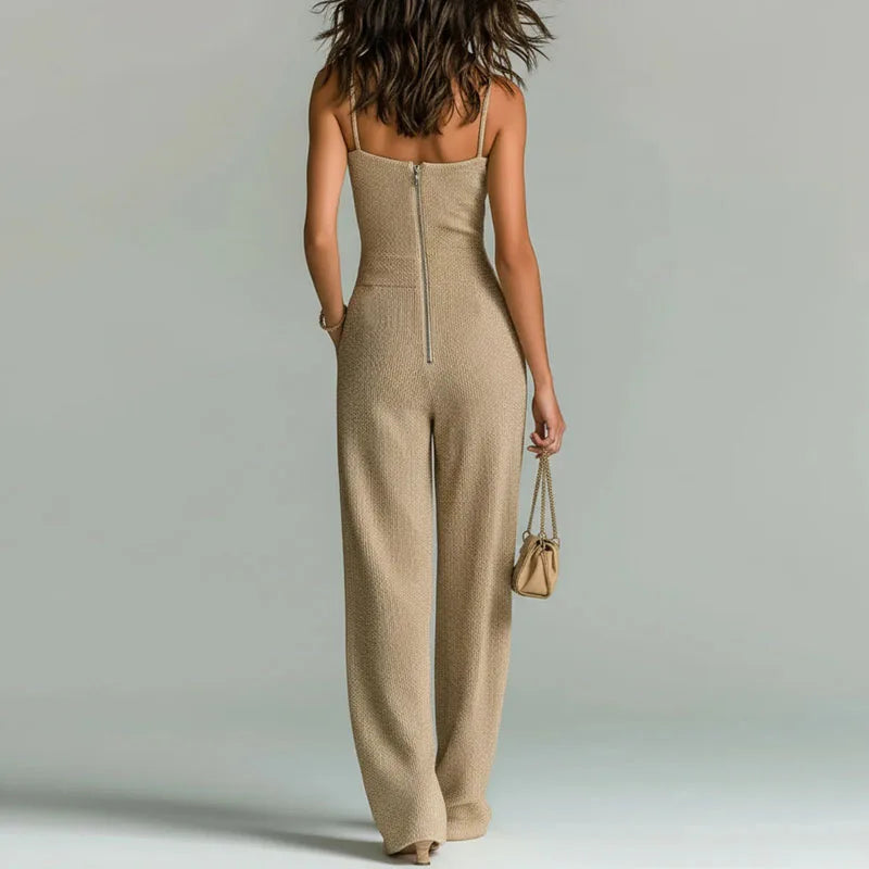 Regina – Wide-Leg Spaghetti Strap Jumpsuit