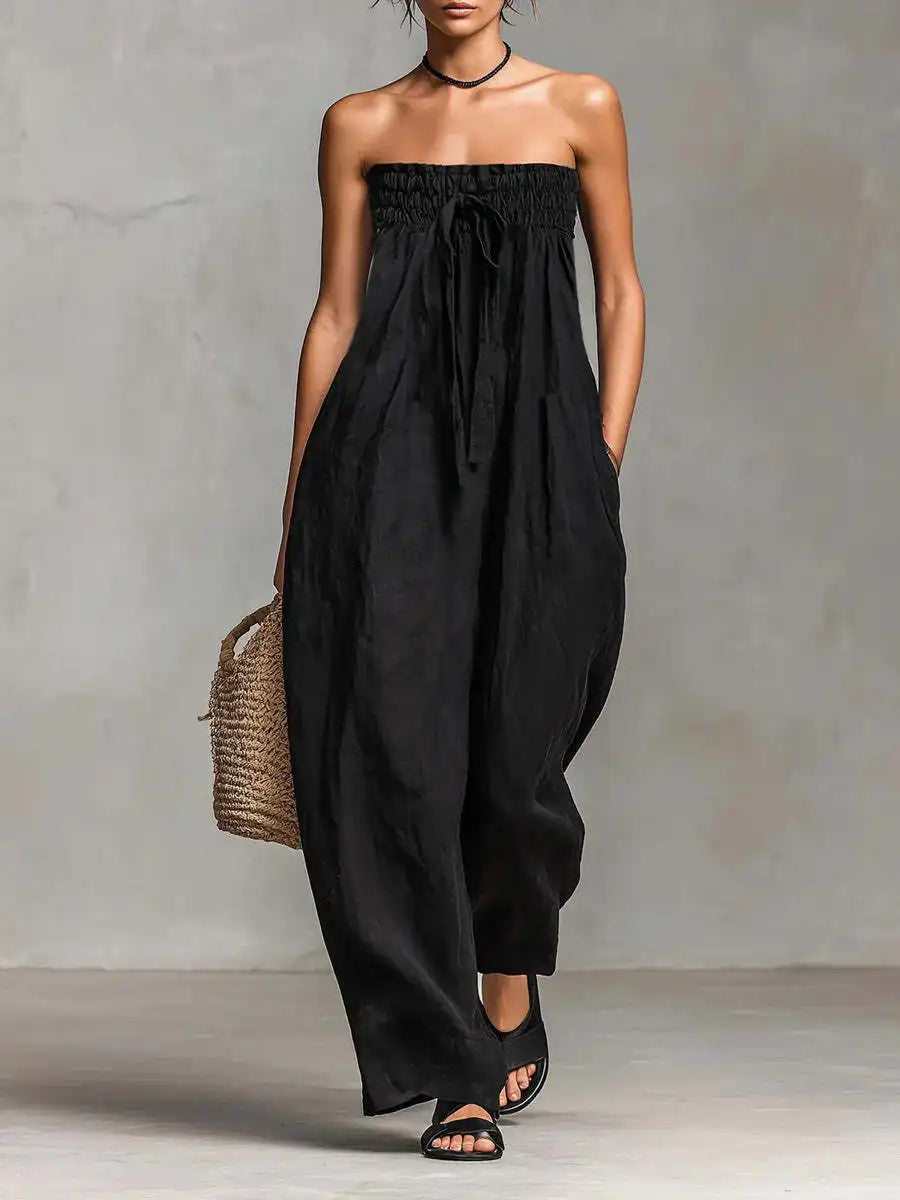 Jennifer – Strapless Wide-Leg Jumpsuit