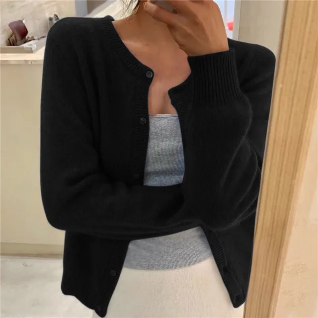 Selma – Soft Knit Button-Front Cardigan