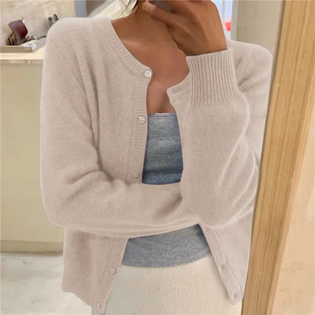 Selma – Soft Knit Button-Front Cardigan